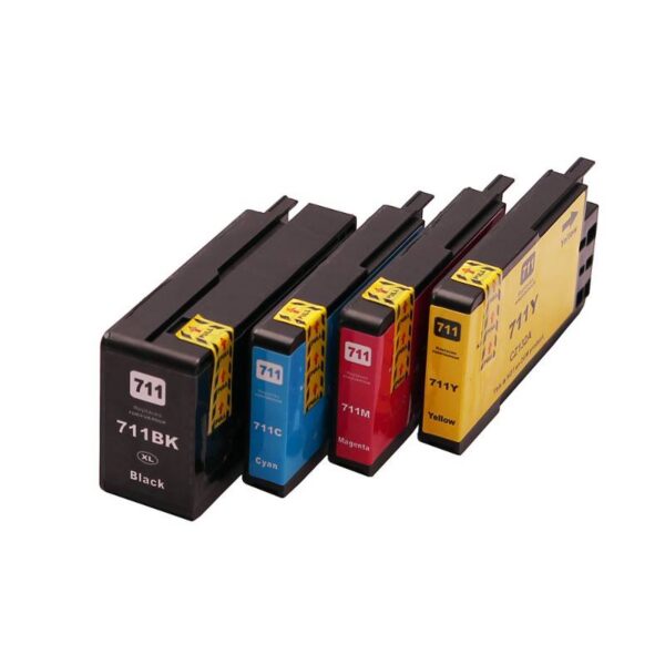 compatible cartouche  hp711 pack cymbk hp t520 t120