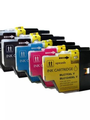 compatible cartouche brother lc 1220 lc 1280 pack C M BK Y