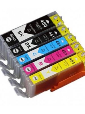 compatible cartouche canon cli 450 pack 5  C MBK M  C BK